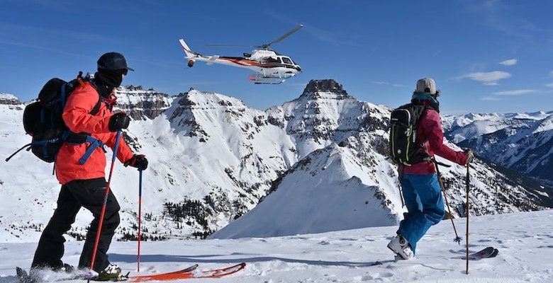 heli assisted ski touring